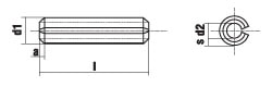 Штифт цилиндрический пружинный DIN 1481